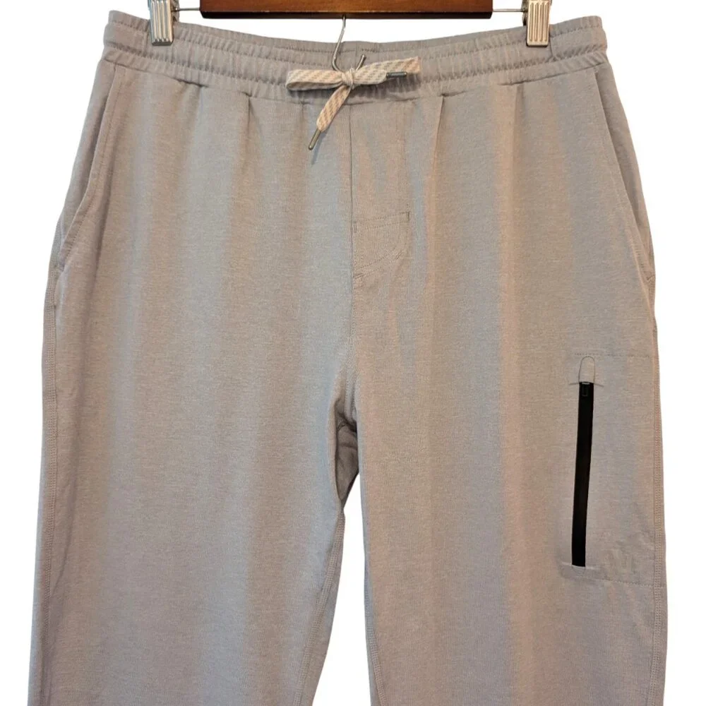 Vuori Mens Sz M Gray Sunday Performance Zip Pockets Drawstring Jogger Sweatpants - Picture 3 of 8